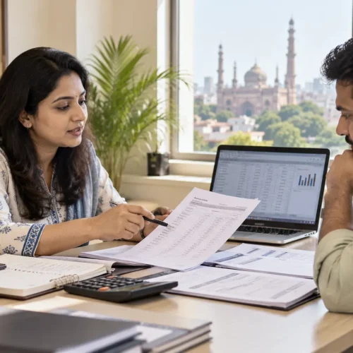 Professional Office Consultation with City View